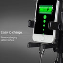 Universal L-shaped Ball Head Motorcycle Rearview Mirror Multi-function Mobile Phone Holder, Suitable for Mobile Phone Width: 5.5-9.5cm