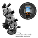 Universal Strip Shaped Ball Head Motorcycle U-shaped Bolt Handlebar Multi-function Mobile Phone Holder, Suitable for Mobile Phone Width: 5.5-9.5cm &