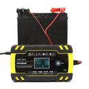FOXSUR 12V-24V Car Motorcycle Truck Repair Battery Charger AGM Charger, EU Plug