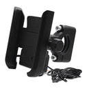 CS-856C1 Motorcycle Rotatable Chargeable Aluminum Alloy Mobile Phone Holder, Handlebar Version (Black)