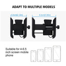 CS-856C1 Motorcycle Rotatable Chargeable Aluminum Alloy Mobile Phone Holder, Handlebar Version (Black)