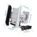CS-856C2 Motorcycle Rotatable Chargeable Aluminum Alloy Mobile Phone Holder, Handlebar Version(Silver)