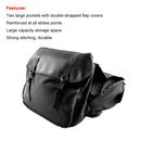MB-OT298 Motorcycle Accessories Modified Side of the Box Canvas Bag Knight Bag Kit(Black)