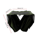 MB-OT298 Motorcycle Accessories Modified Side of the Box Canvas Bag Knight Bag Kit(Green)