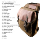 MB-OT298 Motorcycle Accessories Modified Side of the Box Canvas Bag Knight Bag Kit(Khaki)