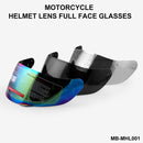MB-MHL001 Motorcycle Helmet Shield Glasses Helmet Lens Full Face Visor Helmet Visor for AGV K3-SV K5(Silver)
