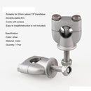 MB-MH027-S Universal Motorcycle Aluminum + Iron 22mm Single Hole Handlebar Fixed Bracket