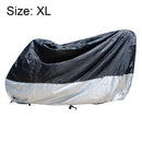 210D Oxford Cloth Motorcycle Electric Car Rainproof Dust-proof Cover, Size: XL (Black Silver)