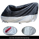 210D Oxford Cloth Motorcycle Electric Car Rainproof Dust-proof Cover, Size: XL (Silver)