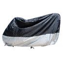 210D Oxford Cloth Motorcycle Electric Car Rainproof Dust-proof Cover, Size: XXL (Black Silver)