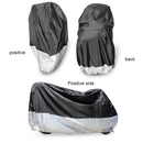 210D Oxford Cloth Motorcycle Electric Car Rainproof Dust-proof Cover, Size: XXXL (Black Silver)
