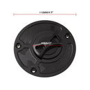 MB-OC029-BK Motorcycle Aluminum Oil Box Cover for Kawasaki FZX-6R / ZX-6RF 1-3 (Black)