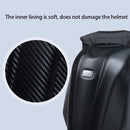 Motorcycle Rainproof Shoulders Helmet Riding Carbon Fiber Hard Backpack (Black)