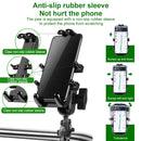 U-shaped Bolt Ball-Head Motorcycle Handlebar Multi-function Eight-jaw Aluminum Phone Navigation Holder Bracket, Width of Phone: 6.5-10.2cm &