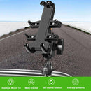 U-shaped Bolt Ball-Head Motorcycle Handlebar Multi-function Eight-jaw Aluminum Phone Navigation Holder Bracket with Anti-theft Knobs
