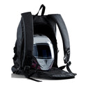 45L Motorcycle Rainproof Shoulders Helmet Soft Riding Backpack with Side & Back Pockets (Black)