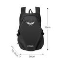 57L Thicken Motorbike Rainproof Helmet Riding Shoulders Backpack with Side & Back Pockets(Black)