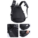 57L Thicken Motorbike Rainproof Helmet Riding Shoulders Backpack with Side & Back Pockets(Black)