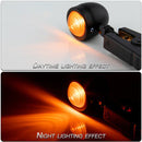 1 Pair KC801 12V Modified Universal Motorcycle LED Turn Signal (Black)