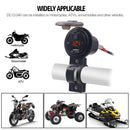 CS-587 12V 2.4A Motorcycle Waterproof Digital Display Voltage Mobile Phone USB Charger Holder(Green)