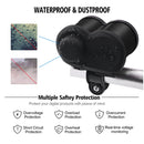 CS-834A4 Multi-function Motorcycle Waterproof Aluminium Alloy Mobile Phone Dual USB Charger Cigarette Lighter with Digital Display Switch(Gold)