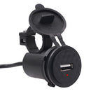 Motorcycle Waterproof DC DC 9-24V 5V / 1.5A USB Phone Charger Adapter, with Indicator Light