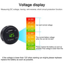 Car Waterproof 12-24V 3.1A Dual USB Charger Adapter + Voltmeter(Green Light)