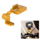 RUIGPRO Motorcycle Handlebar Alloy Phone Bracket for GoPro HERO9 Black / HERO8 Black /7 /6 /5, Insta360 One R, DJI Osmo Action, Xiaoyi Sport Cameras(Gold)