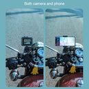 RUIGPRO Motorcycle Handlebar Alloy Phone Bracket for GoPro HERO9 Black / HERO8 Black /7 /6 /5, Insta360 One R, DJI Osmo Action, Xiaoyi Sport Cameras(Cyan)