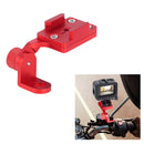 RUIGPRO Motorcycle Handlebar Alloy Phone Bracket for GoPro HERO9 Black / HERO8 Black /7 /6 /5, Insta360 One R, DJI Osmo Action, Xiaoyi Sport Cameras(Red)