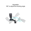 RUIGPRO Motorcycle Handlebar Alloy Phone Bracket for GoPro HERO9 Black / HERO8 Black /7 /6 /5, Insta360 One R, DJI Osmo Action, Xiaoyi Sport Cameras(Silver)