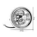 5.75 inch Round LED Motorcycle Universal Headlight Modified Spotlight (Black)