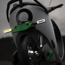 2 PCS D12V Motorcycle LED Waterproof Dynamic Blinker Side Lights Flowing Water Turn Signal Light without Handle (Red Light)