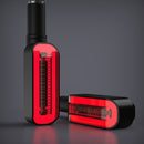 2 PCS D12V Motorcycle LED Waterproof Dynamic Blinker Side Lights Flowing Water Turn Signal Light with Handle (Red Light)