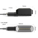 2 PCS D12V Motorcycle LED Waterproof Dynamic Blinker Side Lights Flowing Water Turn Signal Light with Handle (Red Light)