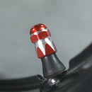 2 PCS Motorcycles Gas Cap Mouthpiece Cover Tire Cap Tire Valve Caps (Red)