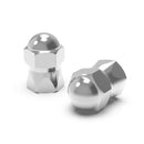 2 PCS Motorcycles Gas Cap Mouthpiece Cover Tire Cap Tire Valve Caps (Silver)