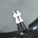 2 PCS Motorcycles Gas Cap Mouthpiece Cover Tire Cap Tire Valve Caps (Silver)