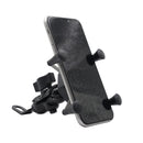 CS-330I1 Hexagon X Shape Motorcycle Four-claw Fixed Mobile Phone Holder Bracket, Rearview Mirror Version (Black)