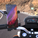 CS-330I1 Hexagon X Shape Motorcycle Four-claw Fixed Mobile Phone Holder Bracket, Rearview Mirror Version (Black)
