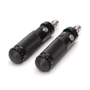 Speedpark 1 Pair Universal Folding Footrests Footpegs Foot Rests Pegs Rear Pedals Set 8mm Install Bolts (Black)