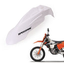 Speedpark Motorcycle Modified Front Wheel Fender Dustproof Splash Flaps Mudguards for Yamaha / Suzuki / KTM (White)