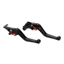 Speedpark Motorcycle Modified Adjustable Brake Clutch Handle Lever for Honda GROM MSX125 (Black)