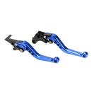 Speedpark Motorcycle Modified Adjustable Brake Clutch Handle Lever for Honda GROM MSX125 (Blue)