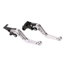 Speedpark Motorcycle Modified Adjustable Brake Clutch Handle Lever for Honda GROM MSX125 (Silver)