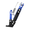 Motorcycle Modified Aluminum Alloy Side Tripod Adjustable Pedal Holder (Blue)