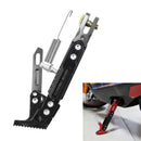 Motorcycle Modified Aluminum Alloy Side Tripod Adjustable Pedal Holder (Titanium Color)