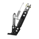 Motorcycle Modified Aluminum Alloy Side Tripod Adjustable Pedal Holder (Titanium Color)