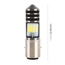 BA20D DC12V / 7.4W Motorcycle LED Headlight with 24LEDs SMD-3030 Lamp Beads (Yellow + White)