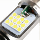 BA20D DC12V / 7.4W Motorcycle LED Headlight with 24LEDs SMD-3030 Lamp Beads (White Light)